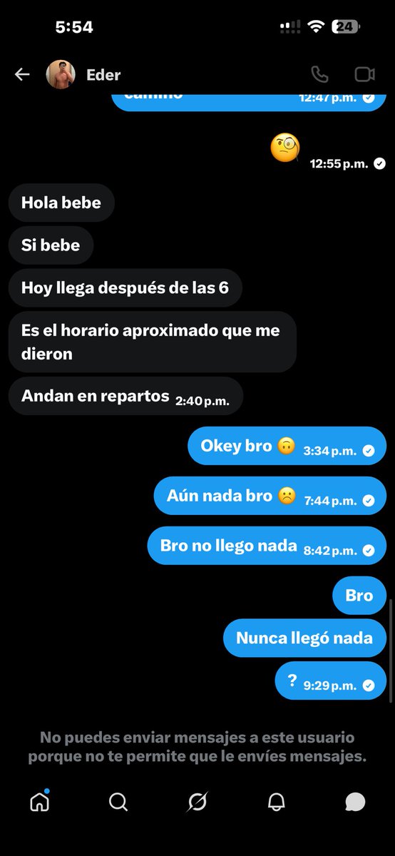 Daniel201731441's tweet photo. @eder_gzlz 🚨 OJO CON ESTA CUENTA 🚨

Les aviso para que tengan cuidado. Le compré productos de su marca, hice el pago correspondiente y después de recibir el dinero ya no cumplió con lo acordado. Tengo capturas de toda la conversación y el comprobante de pago. Hasta ser cambio de nombre https://t.co/NJBV6zikik