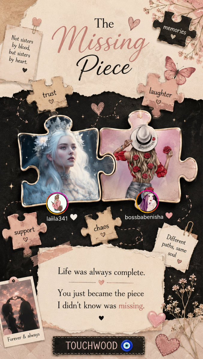 JustAFierceSoul's tweet photo. @Laila_me_Laila_ Hey missing piece - @Laila_me_Laila_ !!🧿

You came into my life like a little piece of a puzzle I didn’t even know was incomplete - &amp; suddenly, everything just made sense!!🧩

Life was always beautiful, but then you came along &amp; filled a space I never knew existed!!❤️ https://t.co/aMav5xCFVl
