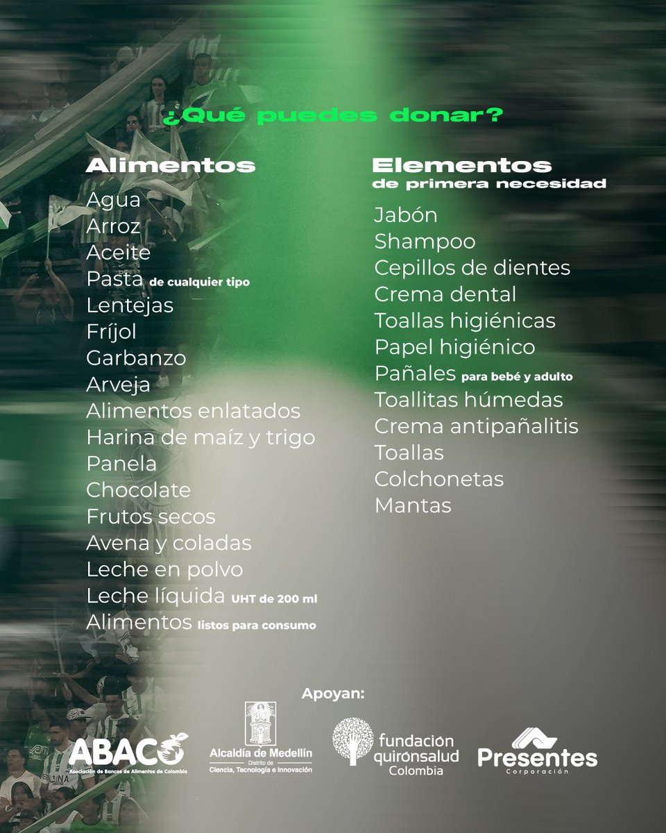 nacionaloficial's tweet photo. Si hay algo que ha movido a Colombia durante toda su historia, es la solidaridad de su gente.

Por eso este sábado te invitamos a jugar con nosotros el partido más importante, el de ayudar a quien más lo necesita.

Puedes contribuir de muchas maneras, todas son importantes. Te las contamos y nos vemos en el Atanasio.

Hoy más que nunca #VamosTodosJuntos.