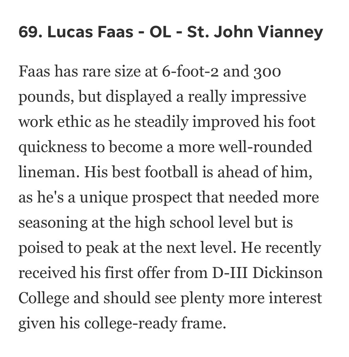 LucasFaas72's tweet photo. Thank you @APPSportsDesk and @JakeMatson for the write-up and for listing me as a top recruit in the Shore Conference! https://t.co/4V8kVVG5EN