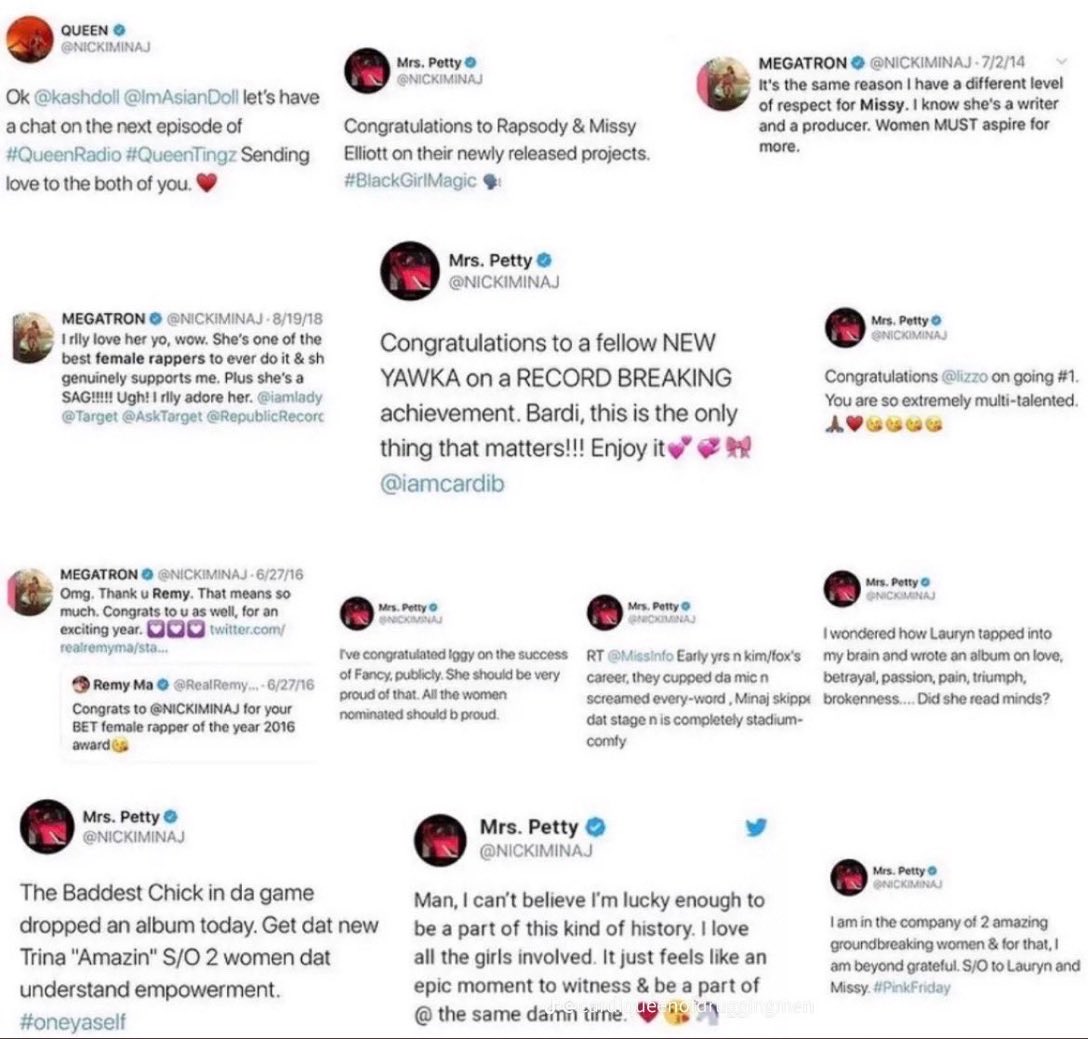OriginalMedia__'s tweet photo. Nicki has always showed love to female rappers. https://t.co/Ec9yn0wz7H