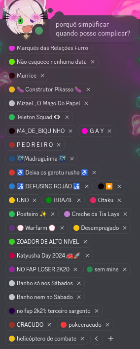 Chanper69's tweet photo. @malmalcell até eu tenho mais cargos  que ela https://t.co/ZRoNe8oxUh