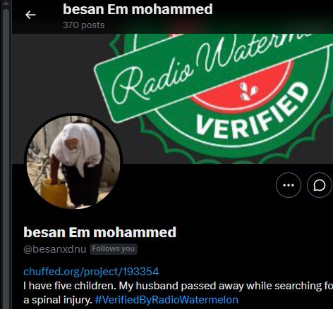 mynameprada's tweet photo. Bring relief Umm Muhammed Bisan @besanxdnu 

Verified @RadioWatermelon + by @oliveegirl @tayloralexia6  @yodaboost 
[ @OliveCommunity2 ]

only 2 donation😓,hpfully CARING GAZA +very high engagement @GoodVibePolitik @AidanSimardone etc at least repost

LINK
https://t.co/Kdh9lYEYjZ https://t.co/TrZrtqO8V3