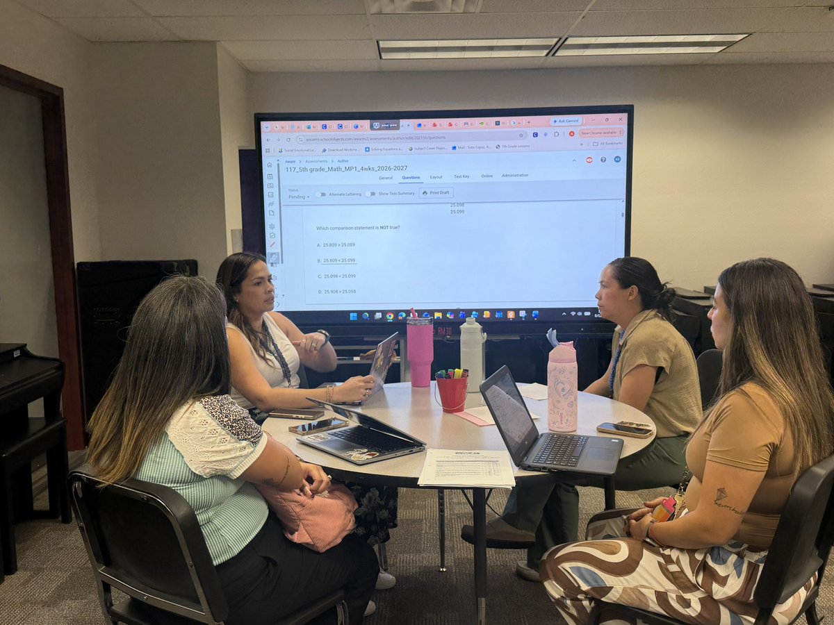 AHarman_SES's tweet photo. Great discussions and collaboration during Elementary PLT today! #WolfPackStrong #OnePackOneGoal https://t.co/YCEgNWIP4D