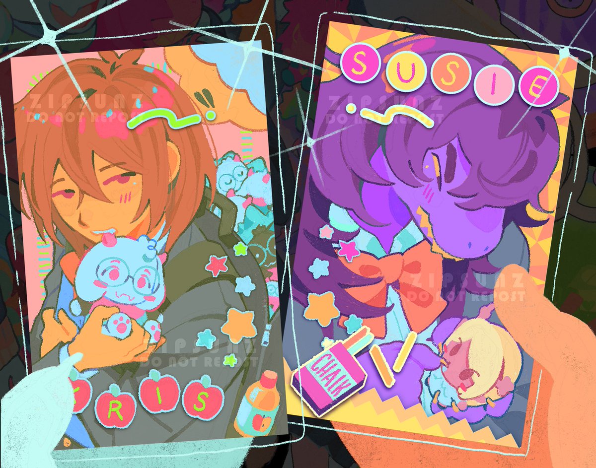 zipsunz's tweet photo. the merch set for this print is gonna come with two photocards and three stickers 😋🌸 https://t.co/K200x42HYu