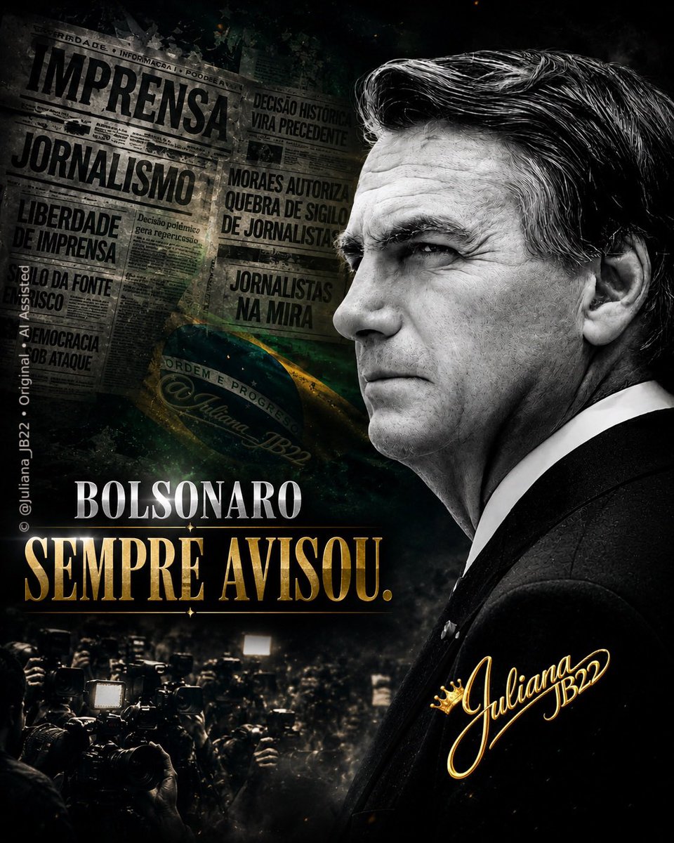 Juliana_JB22's tweet photo. 🚨Bolsonaro alertou. 

Foi criticado, atacado e chamado de exagerado.

Agora, quando aquilo que ele denunciava começa a atingir quem antes assistia em silêncio, o discurso muda.

O tempo tem uma maneira implacável de colocar cada aviso no seu devido lugar.

O problema nunca foi o aviso. Foi quem se recusou a ouvir. 🇧🇷