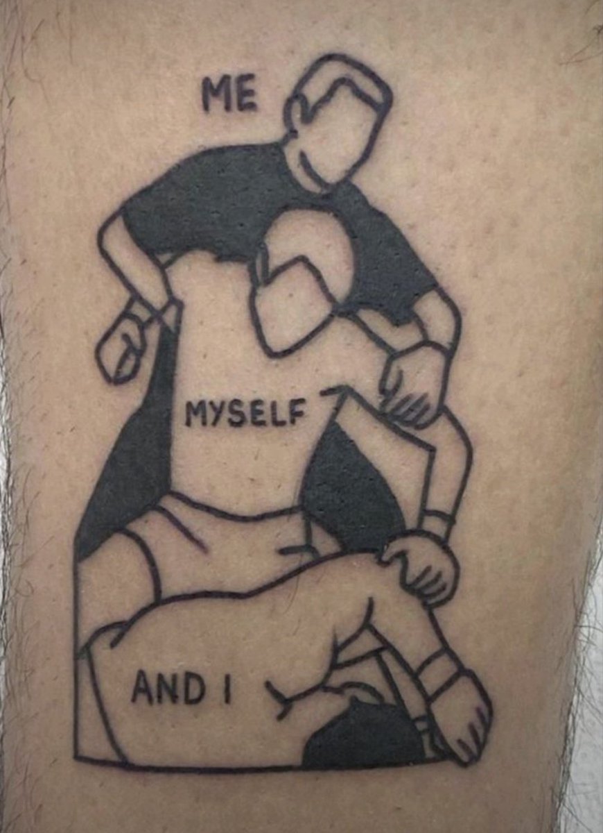 Judedcx's tweet photo. I'm a man. It's me vs. me every single day. https://t.co/xVNYauMrRV