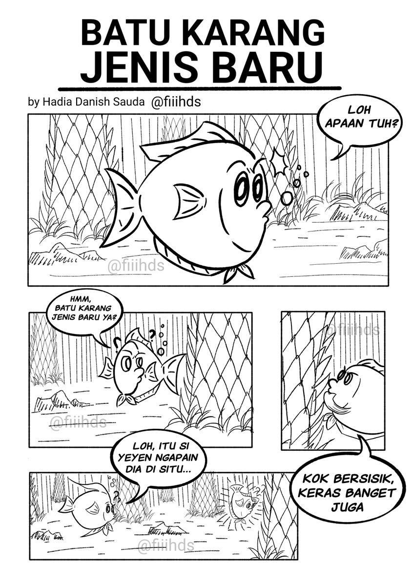 fishyfishds's tweet photo. Hah, batu karang jenis baru?
#komiksatir #komikkomedi #komikikan #komikstrip #komiksingkat #indonesiagelap #sawit #nyawit #komiksawit https://t.co/rKGT6NcLny