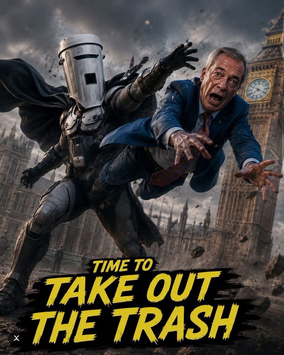 Carnival_Left's tweet photo. #TotalEclipseOfFarage

It's all over for Farage.

#VoteBinface in #Clacton today!

#TakeOutTheTrash https://t.co/k9DLR1MKs3