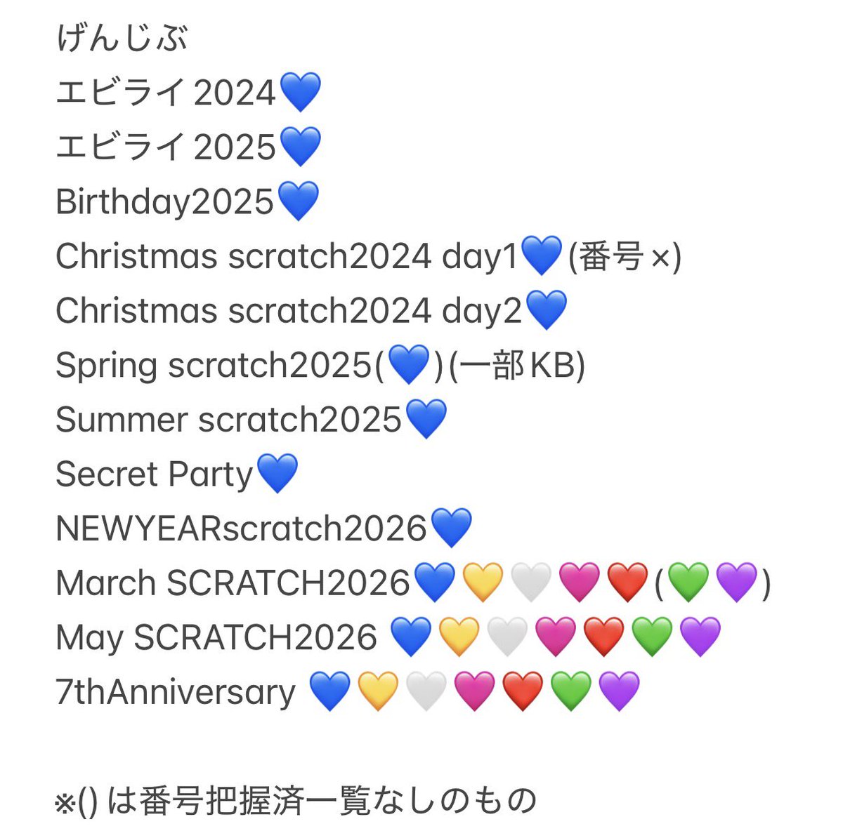 trhkmb's tweet photo. EBiDAN THE LIVE 2026 15th Anniversary Scratch +KIRARI 原因は自分にある。スクラッチ げんじぶ キラリ デジタルフォト デジフォ

【譲】過去弾 画像 (大倉、小泉、桜木、長野、武藤、杢代、吉澤)

【求】 今弾

ギガファイル便、MB画質での交換
お心当たりのある方はお気軽にお声がけください🙇🏻‍♀️ https://t.co/8C22yHXtgT