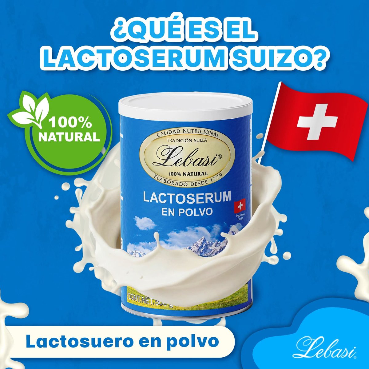 Alimento_Lebasi's tweet photo. ¿Sabes qué es exactamente el Lactoserum Suizo Lebasi? 🇨🇭💙
Es suero de leche en polvo, 100% natural, que concentra nutrientes en una sola fuente fácil de tomar.
Te contamos más esta semana. 🌿
📲 ¿Tienes dudas? Escríbenos por WhatsApp, con gusto te explicamos.
#Lebasi https://t.co/Y1BGrIOpp7