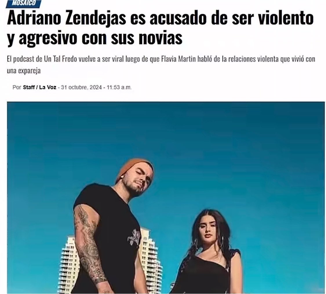 Angieermss's tweet photo. 🧵🪡AdrianoZendejas es acusado d ser violento y agresivo Las publicaciones señalan que el tema volvió a volverse viral luego de que Flavia Martin hablara en un podcast sobre la relación violenta q vivió con una expareja, y que otras exparejas también expusieran sus experiencias👇🏼 https://t.co/XuUFDEBQ1d