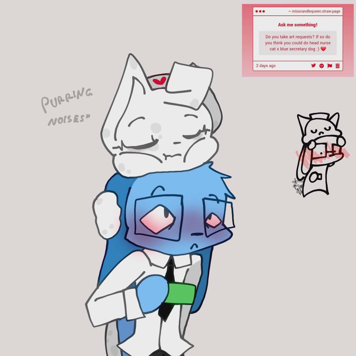 M1ssCandleQueen's tweet photo. I think i'll stick to this simple artstyle when doing small project, anyways
#animalhospital #strawpagerequest #animalhospitalanomaly https://t.co/6HrgefJLB6