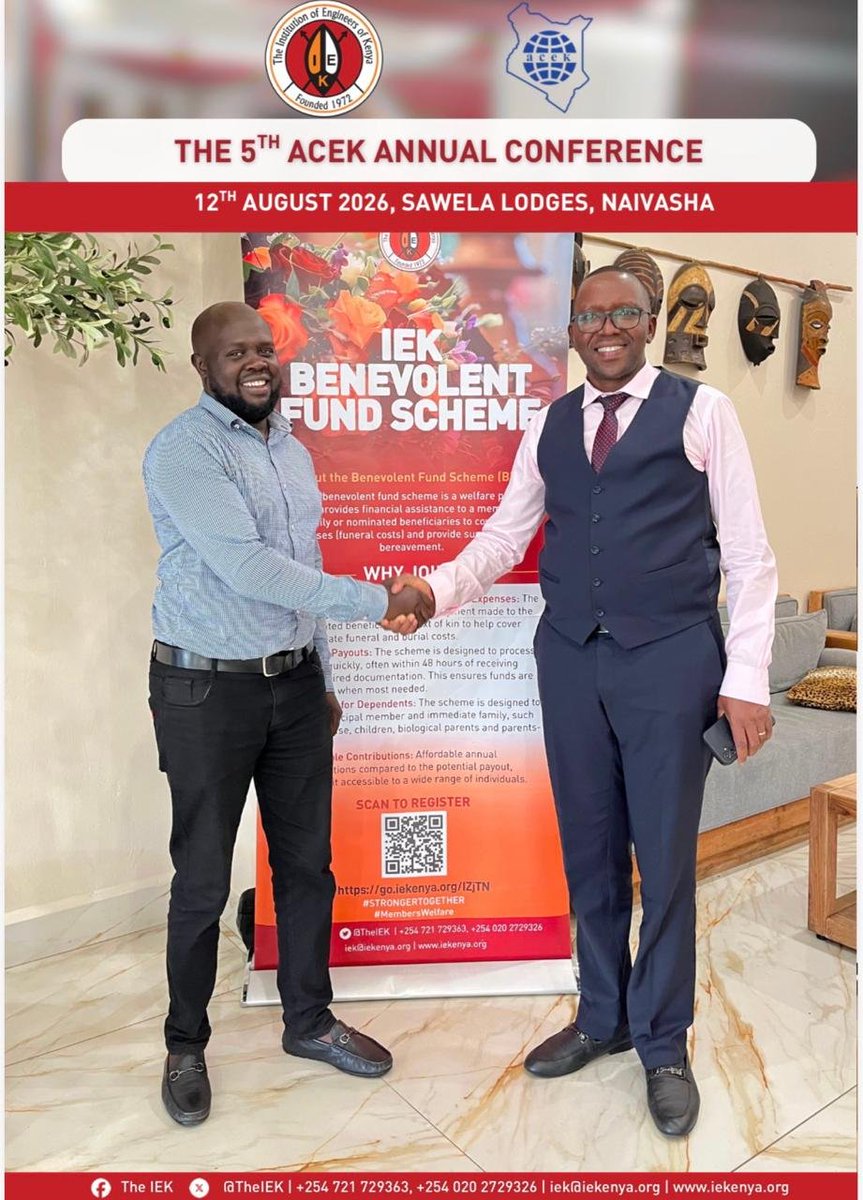 TheIEK's tweet photo. IEK President- elect, Eng.  Keter  engaged local manufacturer currently employing locals: Danco Capital;   represented by  Graduate Engineer Titus Kipkosgei - on potential  opportunities for scaling local owned and engineers-led manufacturing towards local jobs creation. https://t.co/GsV1zeydy1