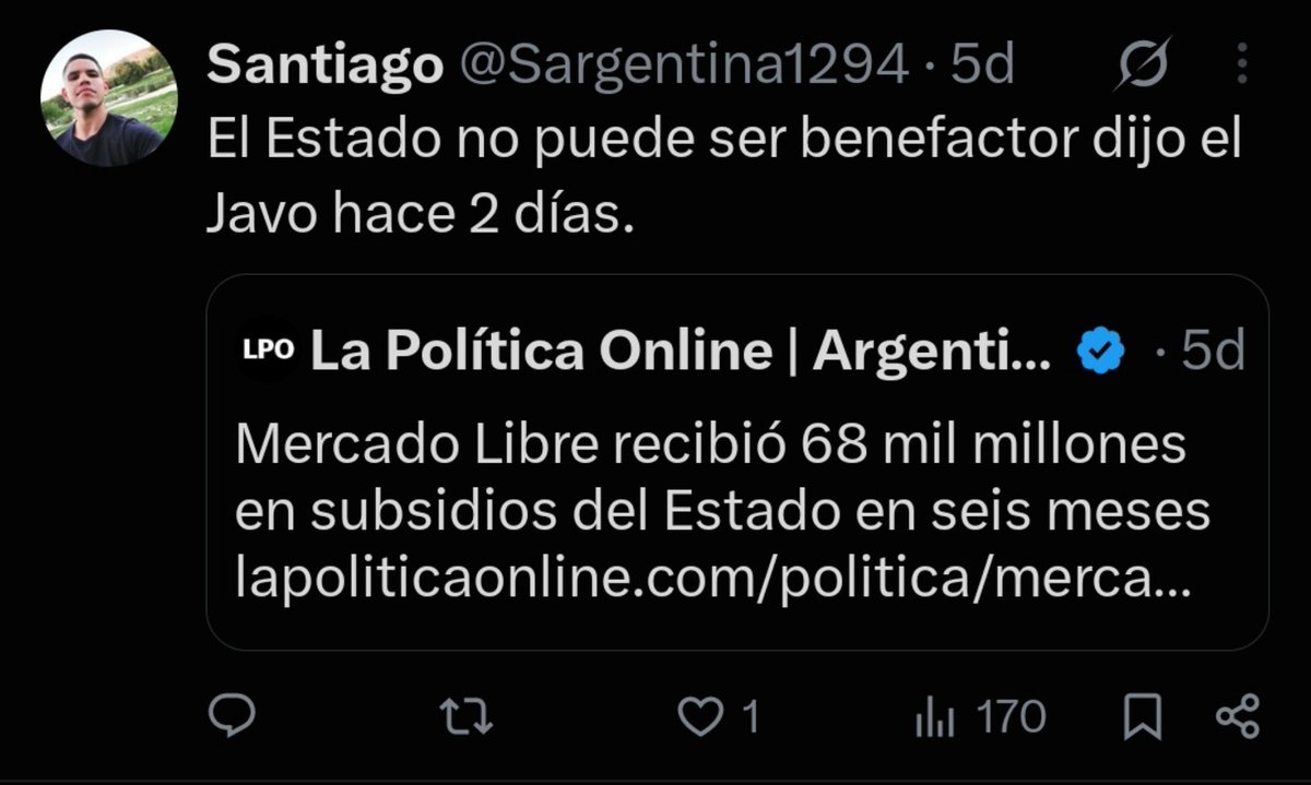 CampeonDeCBA's tweet photo. @Sargentina1294 @GordoLeyes Cristina presa y embargada no le gana una elección ni a Karina Milei. Pero que se puede esperar de un zurdo que consume la política online en pleno 2026 y usa esos insultos típicos de zurdo homosexual. Te faltó la foto de una mina haciendo caras como todo zurdo homosexual https://t.co/Hsj5OEXeNn