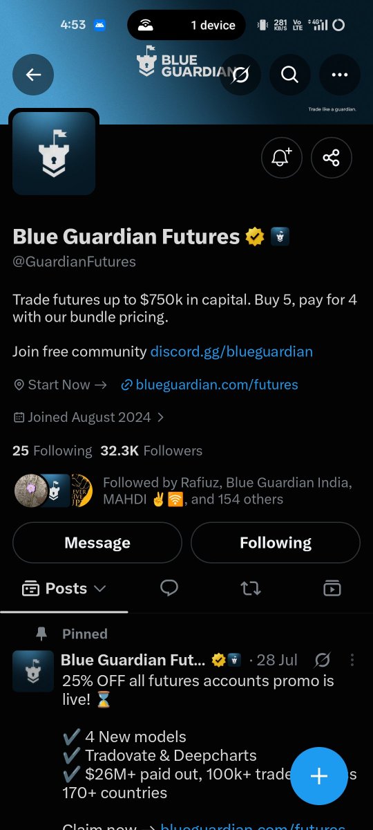 Suji_t6's tweet photo. @ighotrades @BlueGuardiancom @GuardianFutures @BOYONMOTION @favferg Done 👍 https://t.co/Q9TYFYMRZY