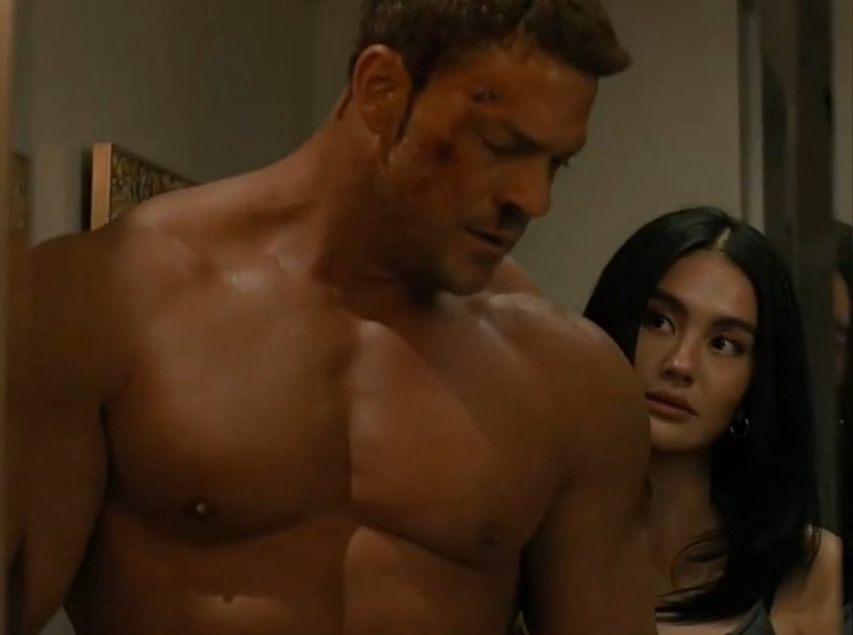 iPopBase's tweet photo. Agnez Mo and Alan Ritchson in new still from ‘Reacher’ Season 4. https://t.co/wi7xXG3hi1