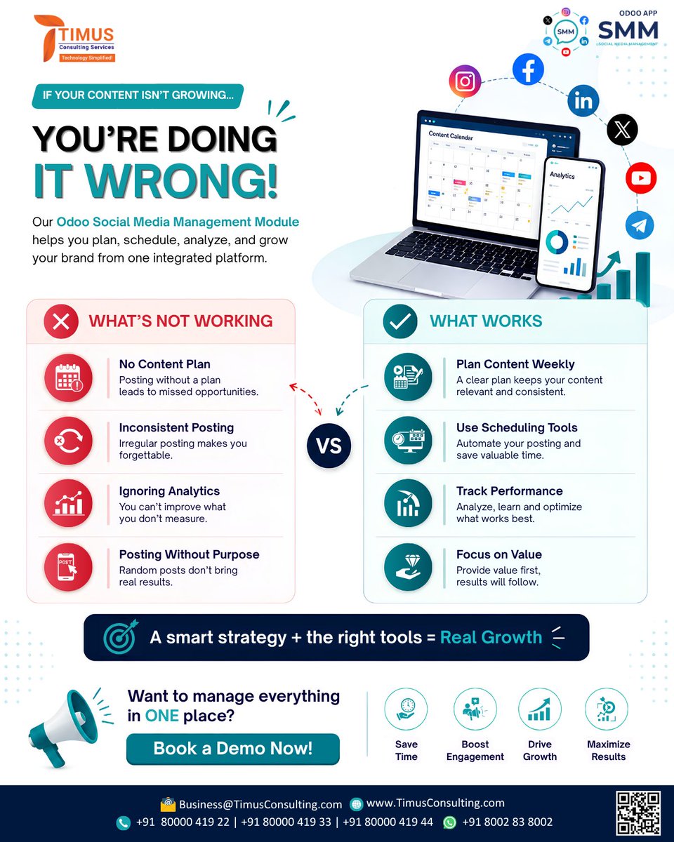 TimusServices's tweet photo. Your content isn’t the problem. Your strategy might be.

Plan, schedule, analyze &amp; grow—all with SMM. 

🔥 70% OFF for the first 10 users!

Book your demo: https://t.co/WJBG7zlYu8

#SMM #DigitalMarketing #TimusConsulting https://t.co/GnDfEEy1tr