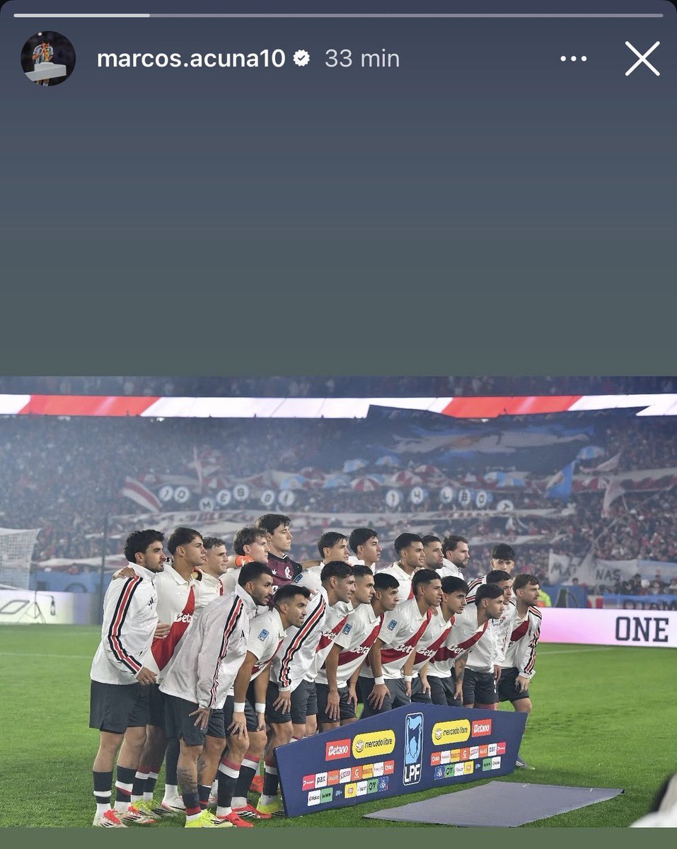 facupietro's tweet photo. Honor para Acuña, el capitan sin cinta

Se hinchó las pelotas de Tapia y le está dejando unos lindos mensajes por Instagram. Ya esta claro, es River contra la AFA y contra todos https://t.co/aXU9M43QHr
