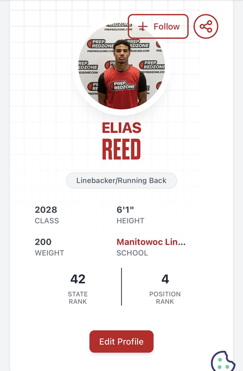 elias_reed_'s tweet photo. Thank you @MJ_NFLDraft for another great write up and updated rankings! @PrepRedzoneWI https://t.co/EobbHUoRQj