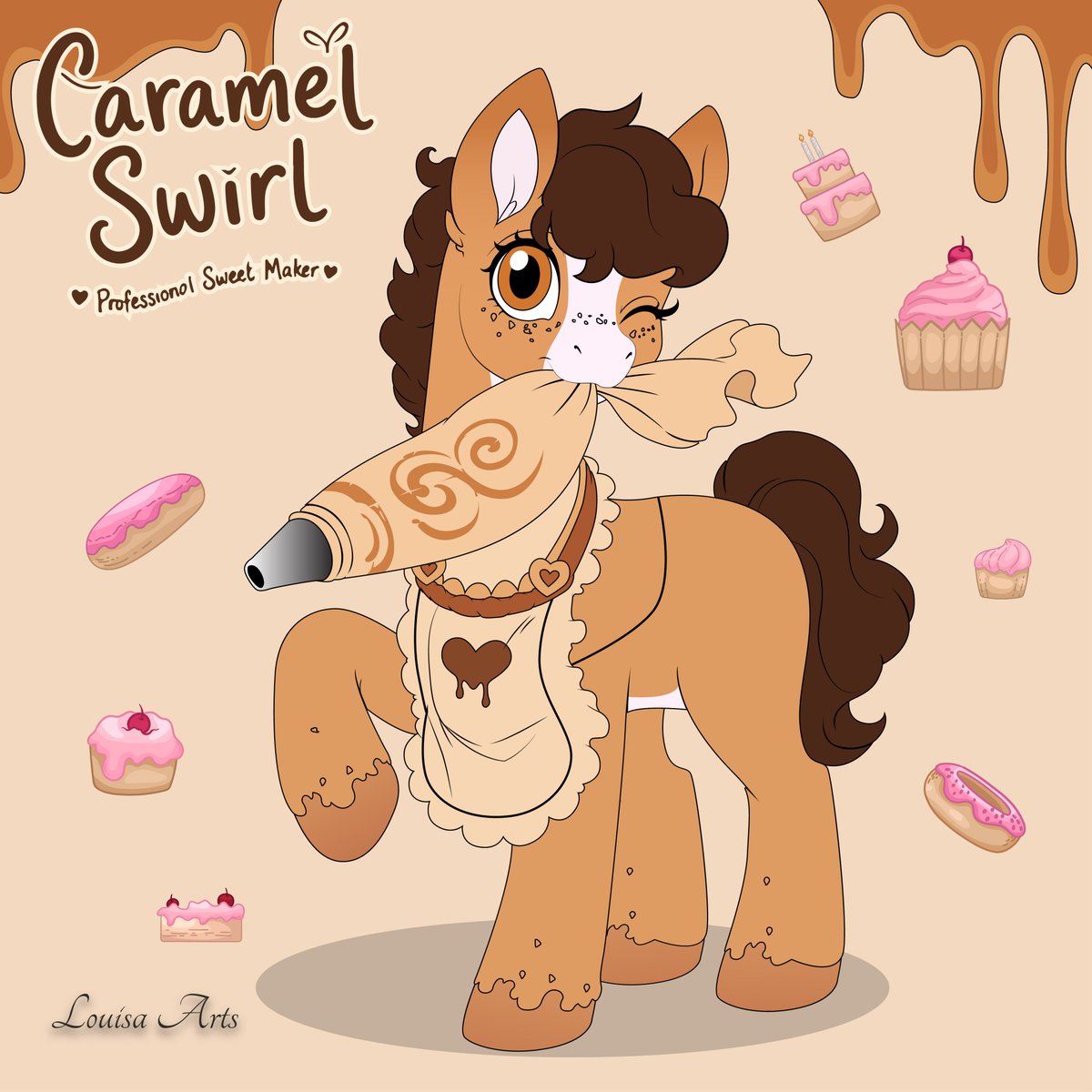 _im_Louisa_'s tweet photo. Meet his OC, Caramel Swirl✨
Artpiece done for @silverstorm55 !!
Likes are Re-Tweets are appreciated!
#pond_style #pony #louisaarts #louisaartwork #feral #cute #cutiee #commision #commissionopen #sfwcommission https://t.co/nPdT3Lshau