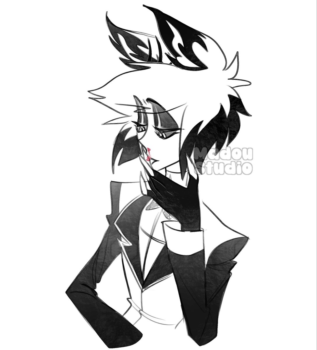 madou_alt's tweet photo. Lick (slight blood 🩸)

#alastor #hazbinhotel https://t.co/Mo9gbPrUWu