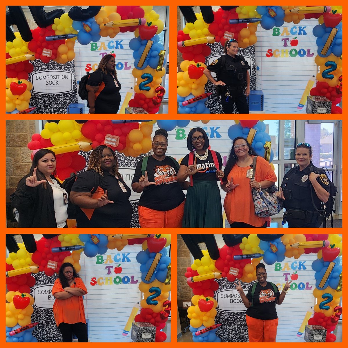 DrDab_Okafor's tweet photo. We had a fantastic first day at @HESLancaster! Thank you to our community partners, outstanding @LancasterISD Leadership Team and our amazing School Board for your continued support! We are truly committed to #ExcellenceWithoutExcuses @akperera @drcasscarr  @YvonneMThornton 🧡🖤 https://t.co/Kb4ThvdHjG