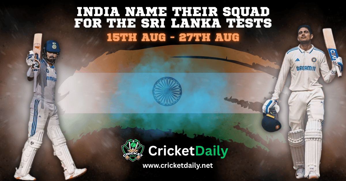 CricketDailyNet's tweet photo. India Announces Test Squad For The Sir Lanka Tour 2026

Starts : 15th Aug - 27th Aug 2026

#cricketlovers♥️ #cricketnews #bcci #indiancricket 
Read More 👇
https://t.co/qistxLjhsd https://t.co/4iNSjYJBnK