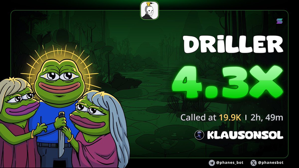 amosvibez01's tweet photo. 4.3x profit from my call on $DRILLER
8z5CoYwLARTmS1RL8WFdeyhjiZp6W2vnyzVeHutVpump
#solana #memecoins #crypto #bitcoins #binance https://t.co/A6KNYXpZIb
