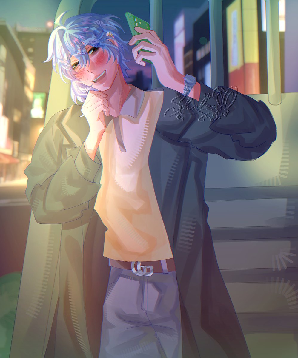 nyansha_'s tweet photo. ⋆。゚☁︎。⋆。 ゚☾ ゚。⋆
Night phone call
#OC #shaOC #artwork https://t.co/V76rGr7i6S