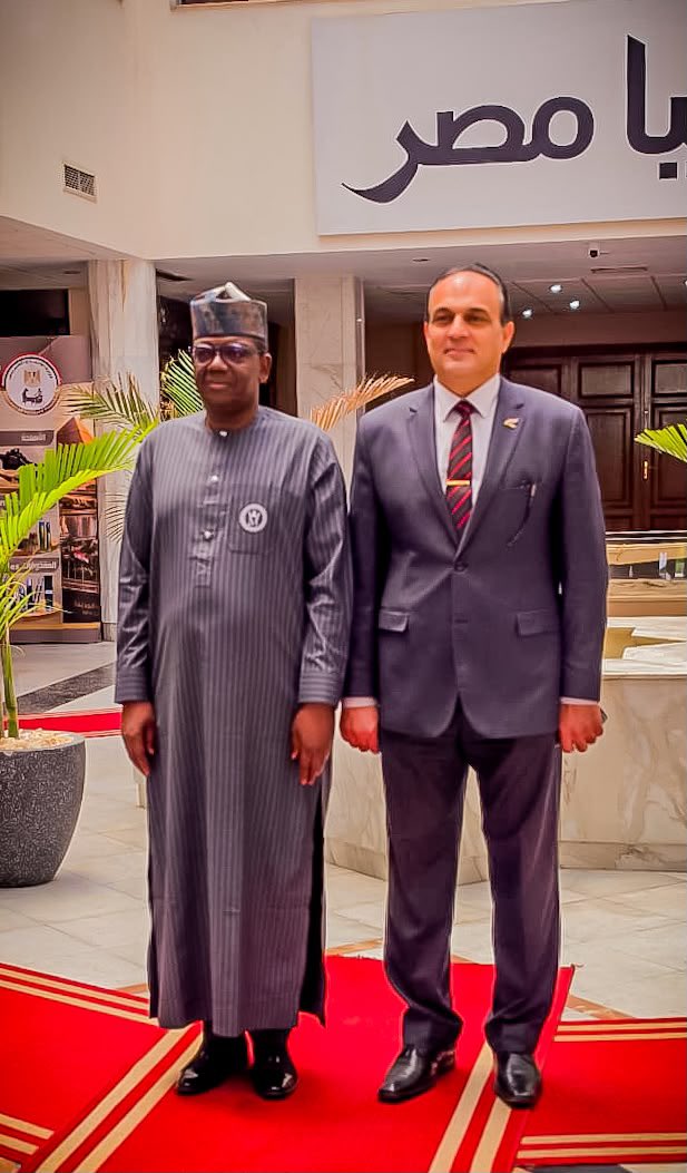 AhmadDanwudil's tweet photo. MINISTRY OF DEFENCE
PRESS RELEASE
11 August 2026

Minister Matawalle Visit Egyptian Defence Industry Facilities Strengthens Bilateral Defence Cooperation

The Honourable Minister of State for Defence, Dr. Bello Mohammed Matawalle MON, has led a high-level Nigerian defence delegation on a two-day visit to key defence industry establishments in the Arab Republic of Egypt, in an effort to deepen bilateral defence cooperation, advance indigenous defence production and strengthen Nigeria’s long-term defence industrial capabilities.

The delegation comprised representatives from the Ministry of Defence, Defence Headquarters (DHQ), Nigerian Army, Nigerian Navy, Nigerian Air Force, Office of the National Security Adviser (ONSA), Defence Intelligence Agency (DIA), as well as a representative of the Director-General, Defence Industries Corporation of Nigeria (DICON).

The visit forms part of Nigeria’s broader efforts to develop mutually beneficial defence partnerships, facilitate technology transfer, strengthen institutional capacity and accelerate the development of a sustainable and technologically advanced domestic defence industrial base.

On the first day of the visit, the delegation undertook a tour of the manufacturing facilities of Eagle International for Defence Systems Company in Suez. The visit provided the Nigerian team with an opportunity to examine a range of defence systems and equipment manufactured by the Egyptian company, as well as gain first-hand insight into Egypt’s growing defence production capabilities and industrial processes.

Speaking during the visit, Minister Bello Matawalle, noted that the visit was primarily strategic and developmental in character, rather than focused on immediate procurement.

He stated that Nigeria’s principal objective was to explore avenues for a sustainable industrial partnership that would enable the two countries to work collaboratively, particularly through Nigeria’s Defence Industries Corporation of Nigeria (DICON), towards the joint manufacture of selected military equipment and systems.

According to the Minister, such collaboration would provide an important platform for strengthening Nigeria’s indigenous production capacity, developing specialised technical expertise, expanding local content and facilitating the transfer of relevant defence technologies and industrial knowledge to Nigeria.

The second day of the strategic mission featured a high-level engagement with the Egyptian Ministry of Military Production in Cairo. Discussions focused extensively on areas of mutual interest, particularly the prospects for establishing an ammunition production line in Nigeria through structured technical and industrial cooperation.

Both sides expressed strong interest in advancing the proposed collaboration and working towards the conclusion of appropriate formal agreements that would provide the necessary framework for its implementation.

The proposed initiative is consistent with Nigeria’s strategic objective of achieving greater self-reliance in critical defence production, reducing dependence on external sources and strengthening the country’s capacity to sustainably meet the equipment and operational requirements of its Armed Forces.

Since his appointment, the Honourable Minister of State for Defence, Dr. Bello Mohammed Matawalle MON, has remained committed to advancing the Federal Government’s vision of developing a modern and robust military-industrial complex in Nigeria, in alignment with the Renewed Hope Agenda of His Excellency, President Bola Ahmed Tinubu, GCFR.

The vision seeks to strengthen national defence self-reliance, enhance national security, promote indigenous innovation and technological development, create economic opportunities and position defence industrialisation as a catalyst for broader national development.

For more details 
https://t.co/TWsaYAsLqE