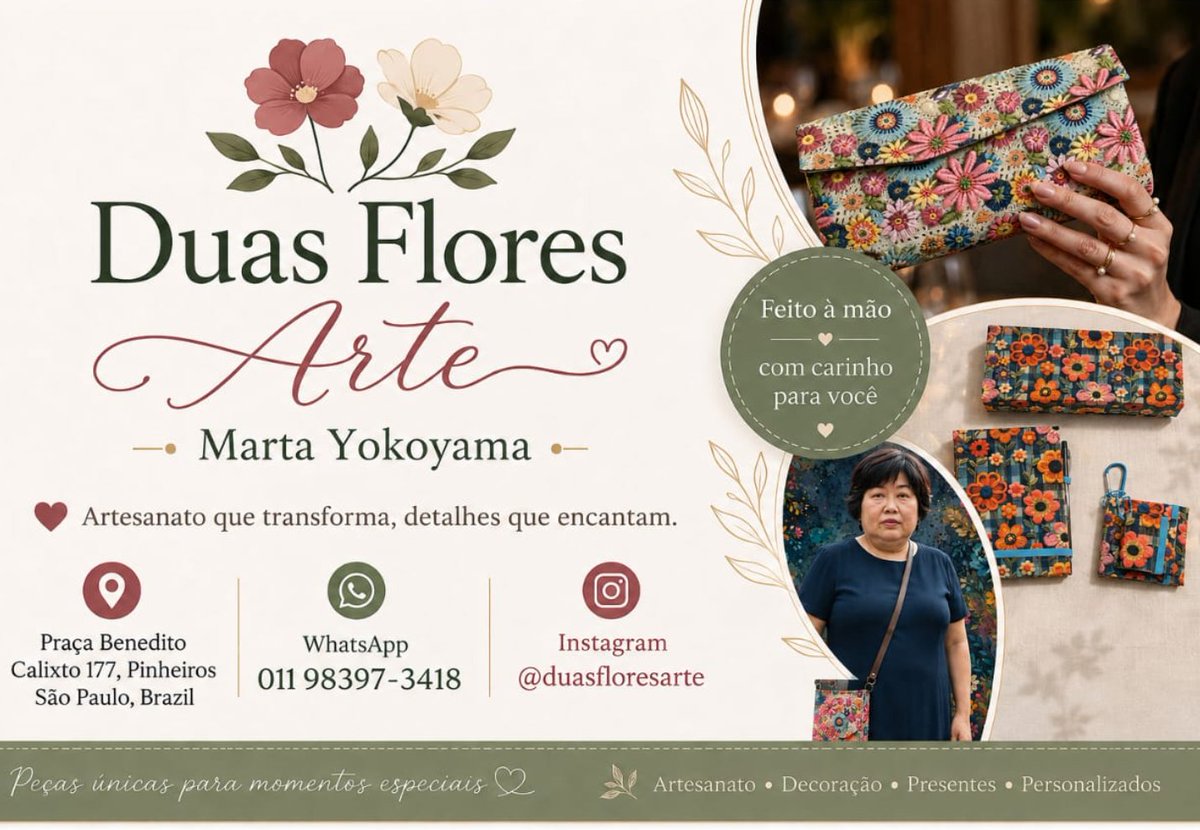 soubolsonarobr's tweet photo. Precisa de um presente ou quer se presentear?
Super indico os artesanatos da @duasfloresarte , são lindos!!! https://t.co/MJPYrs0bUC
