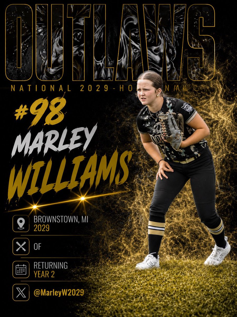 OutlawsNati2028's tweet photo. 𝕎𝔼𝕃ℂ𝕆𝕄𝔼 𝔹𝔸ℂ𝕂 𝔽𝕆ℝ 𝕐𝔼𝔸ℝ 2️⃣ 𝕎𝕀𝕋ℍ 𝕋ℍ𝔼 #OutlawNation, @marleyw2029 👊🏼🏴‍☠️☠️

@umichsoftball @UKsoftball @CoastalSoftball @GoMocsSB @BelmontSoftball @UNCWsoftball @CMUSoftball @MiamiOH_SB @BC_Softball @PurdueSoftball @GCU_Softball @MT_Softball https://t.co/xyLnSpkoK9