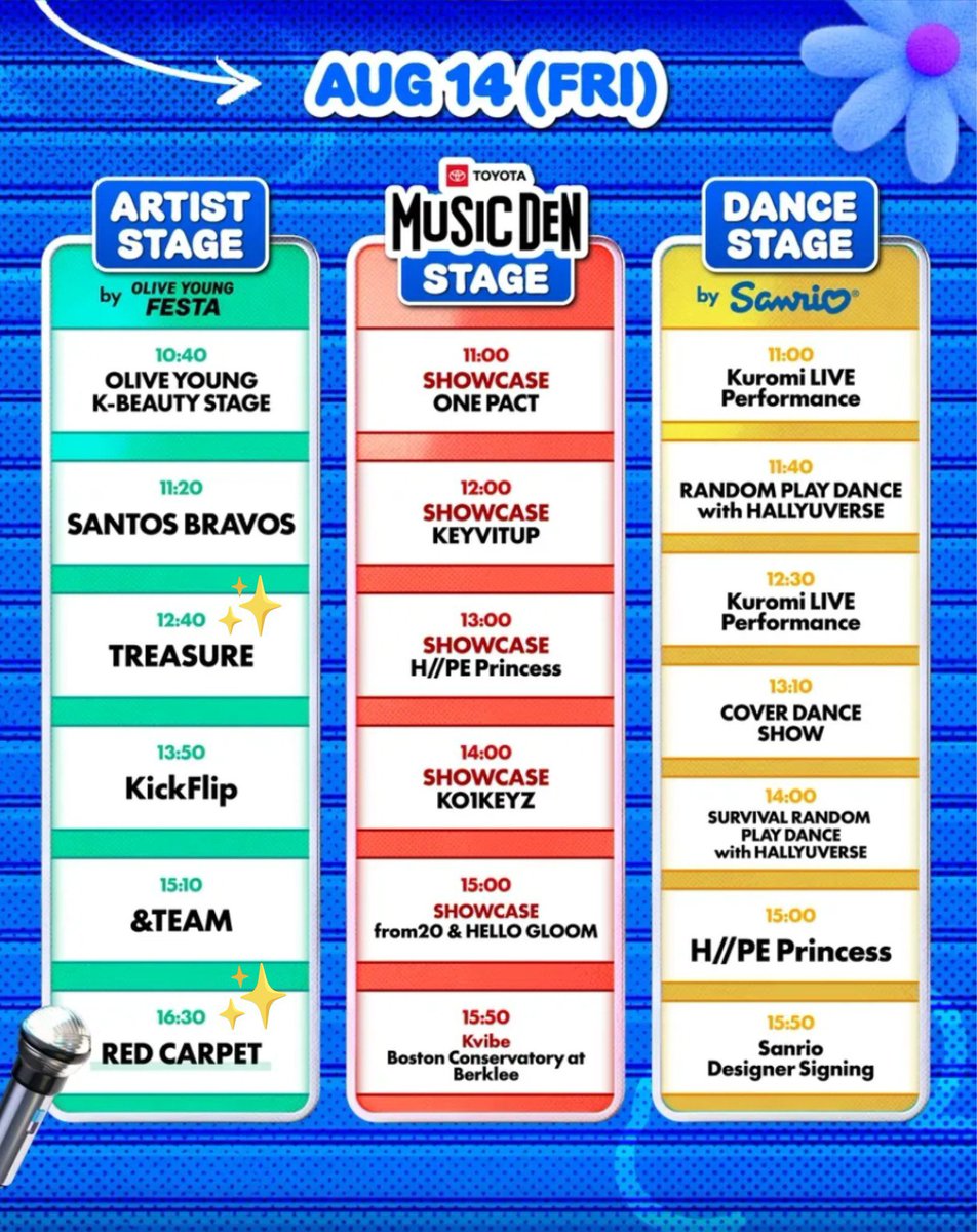 hayeorieee's tweet photo. treasure is scheduled to perform at KCON LA 2026 on day 1, also junghwan for special mc stage!

📌 artist stage: august 14th, 12.40pm pdt (august 15th, 4.40am kst)
📌 mcountdown stage: august 14th, 4.30pm pdt onwards (red carpet starts) (august 15th, 8.30am kst)

🎫 livestream will be available by purchase on mnet+ and youtube! purchases are available until august 15th, 10am kst.

- mnet: https://t.co/GtuD8kLwzF
- youtube: https://t.co/MUPitA2zFp