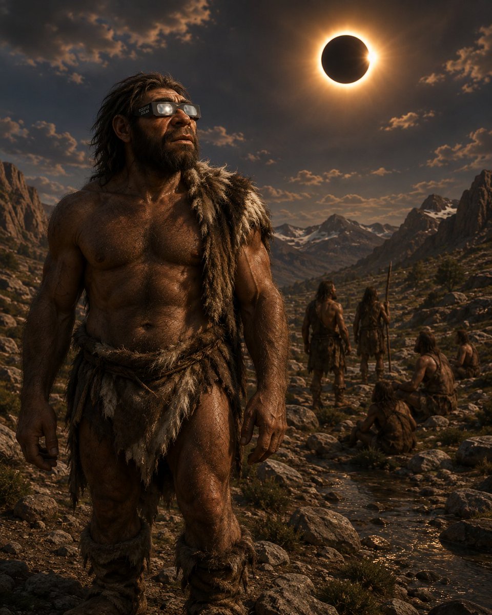 Mklbale's tweet photo. @navedelmisterio Seguramente nada bueno: 

Pensarían en malos augurios, malos presagios, funestos sucesos... 

y luego se pondrían sus gafas de eclipses antiguos no homologadas y mirarían al sol  temerosos de los dioses y temerosos de no dañarse la vista. https://t.co/JpC2mnu183