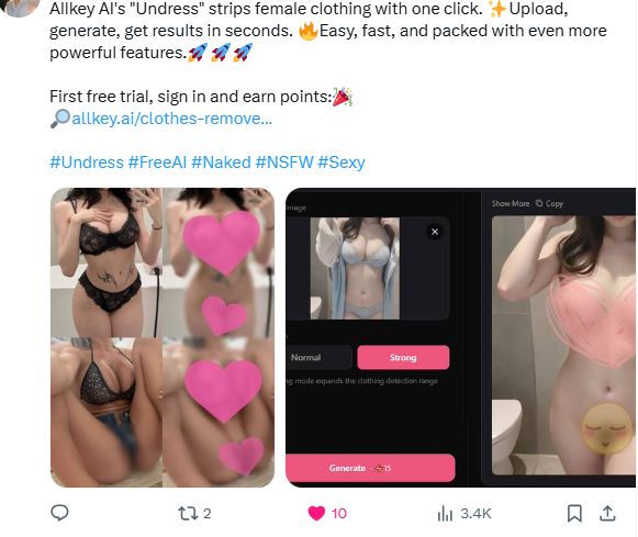 Britney_Skye2's tweet photo. These are some examples created by our team on X. 👀

If you want to create something similar, give Allkey AI a try.

Free to use.👇
https://t.co/BKPUnlTxov https://t.co/j1Y1cQ31Gn
