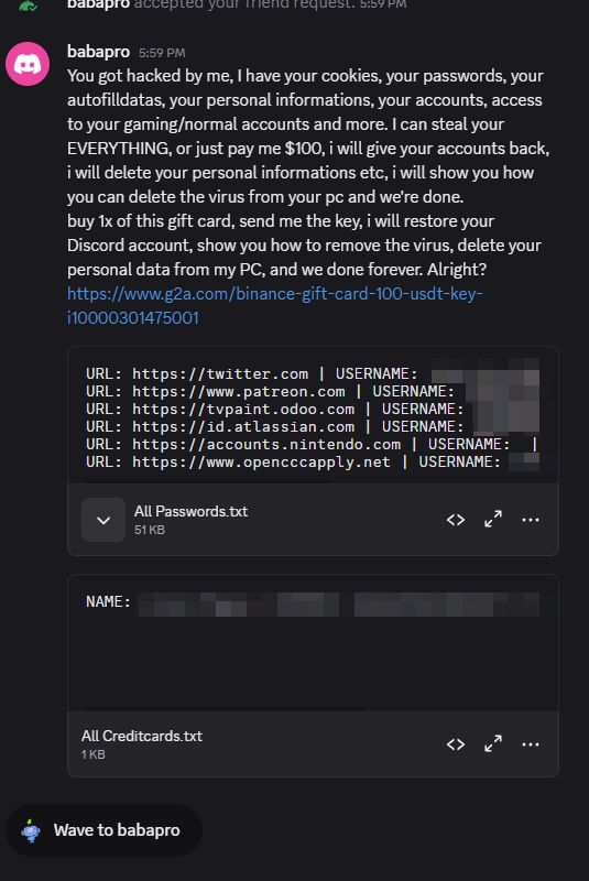 Cara_Falsa's tweet photo. I  cant even joke about this
I made a new account and they sent me this not even 5 minutes after it was set up!!!

THEY LITERALLY GOT INTO EVERYTHING!

This is pretty scary https://t.co/yO6Z6zKce5
