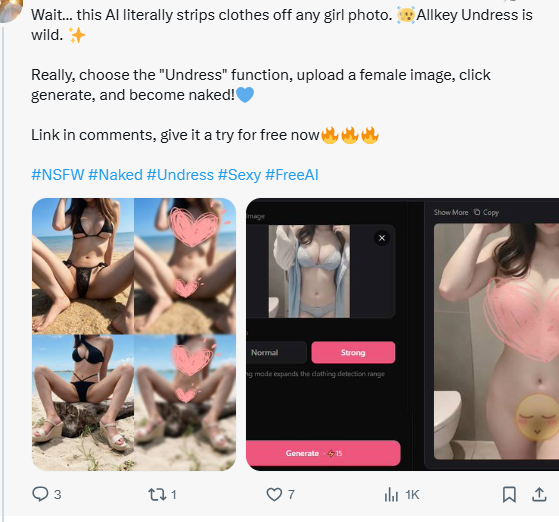 Britney_Skye2's tweet photo. These are some examples created by our team on X. 👀

If you want to create something similar, give Allkey AI a try.

Free to use.👇
https://t.co/BKPUnlTxov https://t.co/j1Y1cQ31Gn