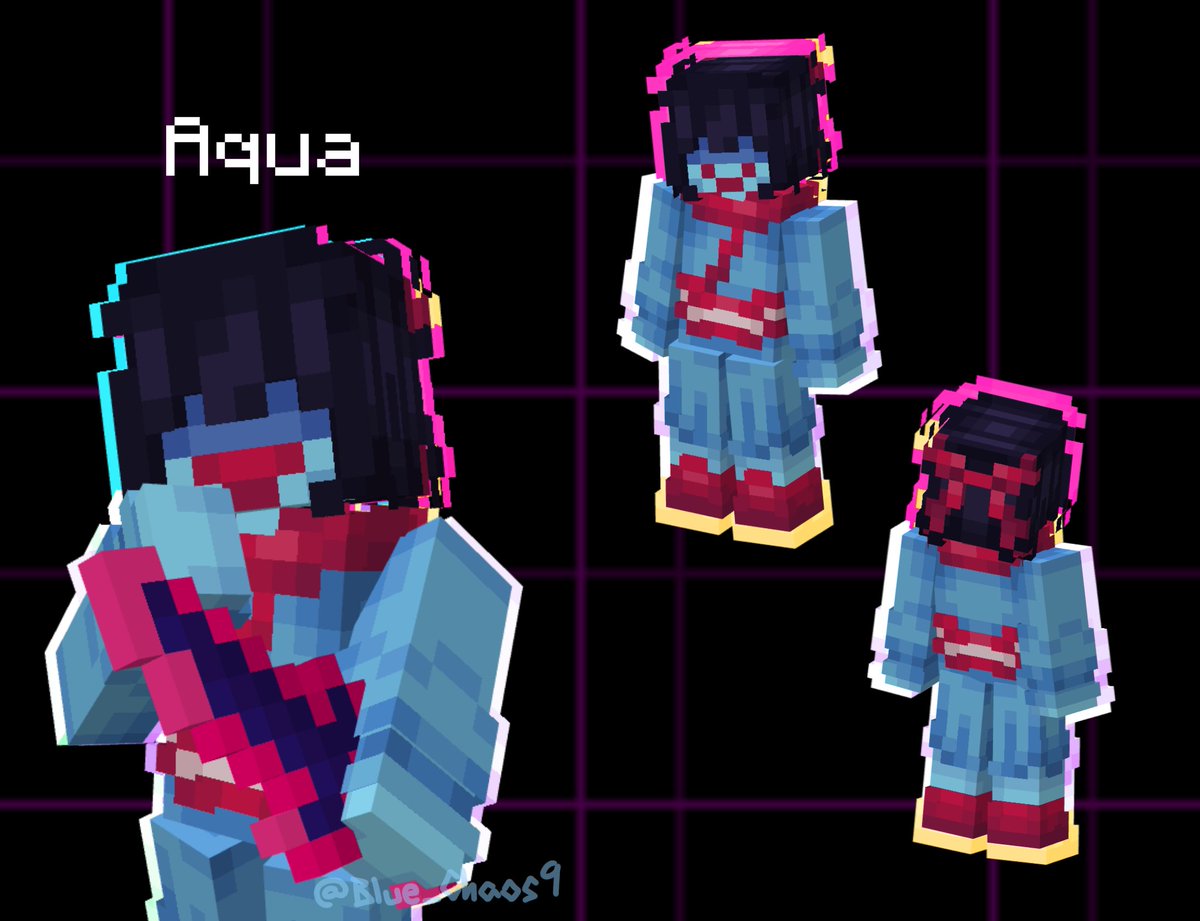 Blue_Chaos9's tweet photo. Aqua
#deltarune #deltarunechapter5 #minecraftskin #minecraft #pixelart #aquadeltarune https://t.co/5Brg3nMrLt