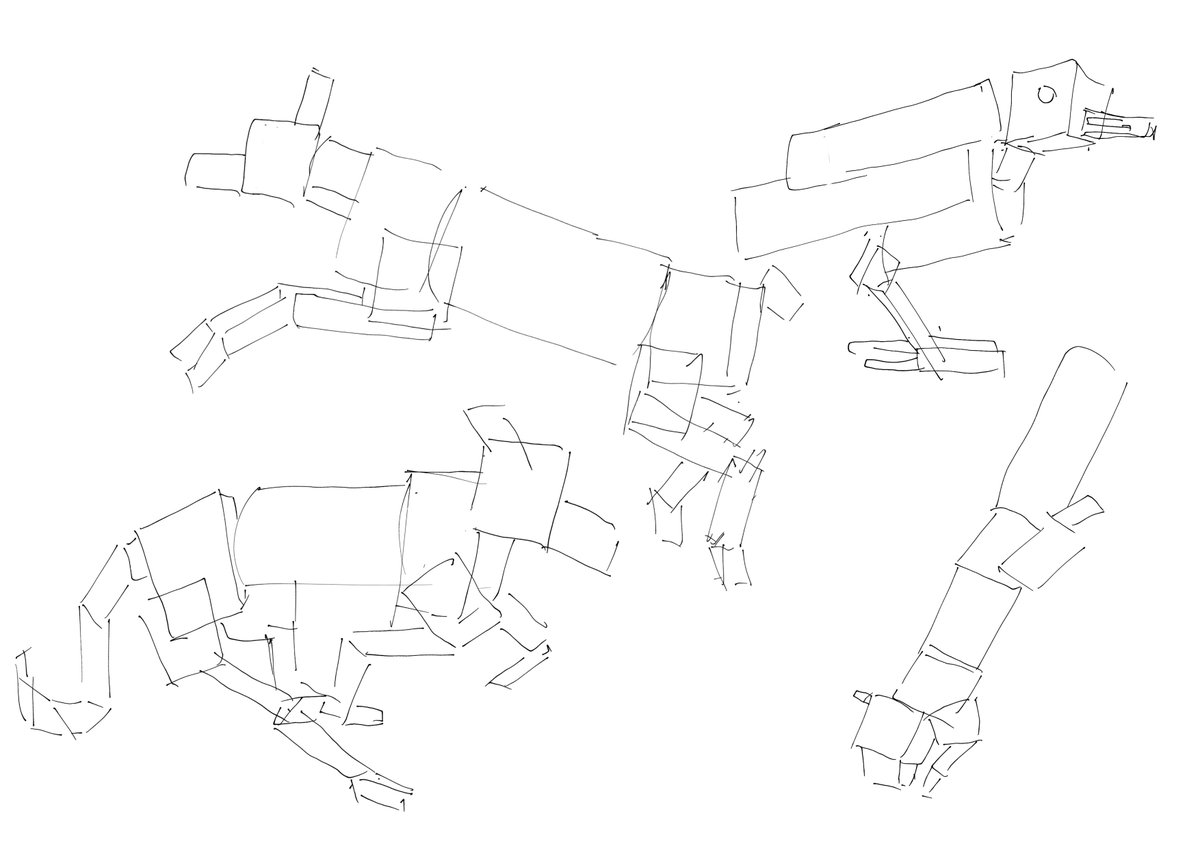 stargazer_work's tweet photo. animal shapes... thing... idrk what to call this exercise but it was in challenge 52 https://t.co/6aQXfa99aS