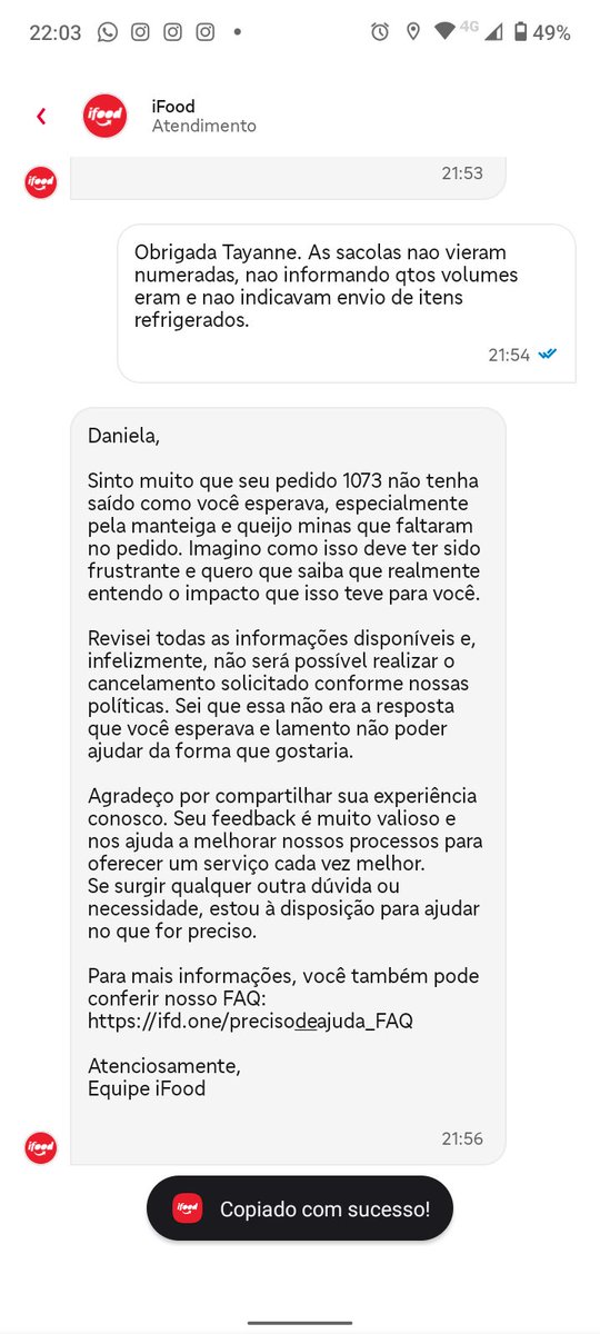 bodanibo's tweet photo. Mais uma vez @iFood se apropriando do suado dinheiro do trabalhador, dessa vez ele vai comer o queijo e a manteiga que o supermercado esqueceu de enviar. NÃO FAZEM REEMBOLSO. ATENDIMENTO PÉSSIMO!!!! Até quando vão roubar nosso dinheiro? https://t.co/Jj2txvpymC