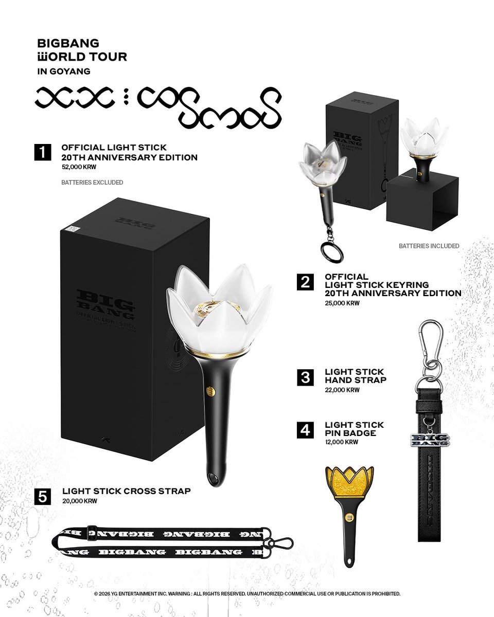 Claraatix's tweet photo. BIGBANG 2026 - 2027 World Tour XX : COSMOS Official MD

📅 PO DEADLINE: 13 AUG 6PM

1 USD to 1200 Won
Online preorder PO purchase
Domestic/WW address✅
Wise/Paypal✅
DM if interested ✅

#BIGBANG #빅뱅
#GDRAGON #지드래곤 #TAEYANG #태양 #DAESUNG #대성
#BIGBANG2026 #BIGBANG2027
#XX_COSMOS #COSMOS #BIGBANG_COSMOS
#VIP #BIGBANGMD
#kpop #kpopmerch #kr #korea #proxy #purchaseagent
