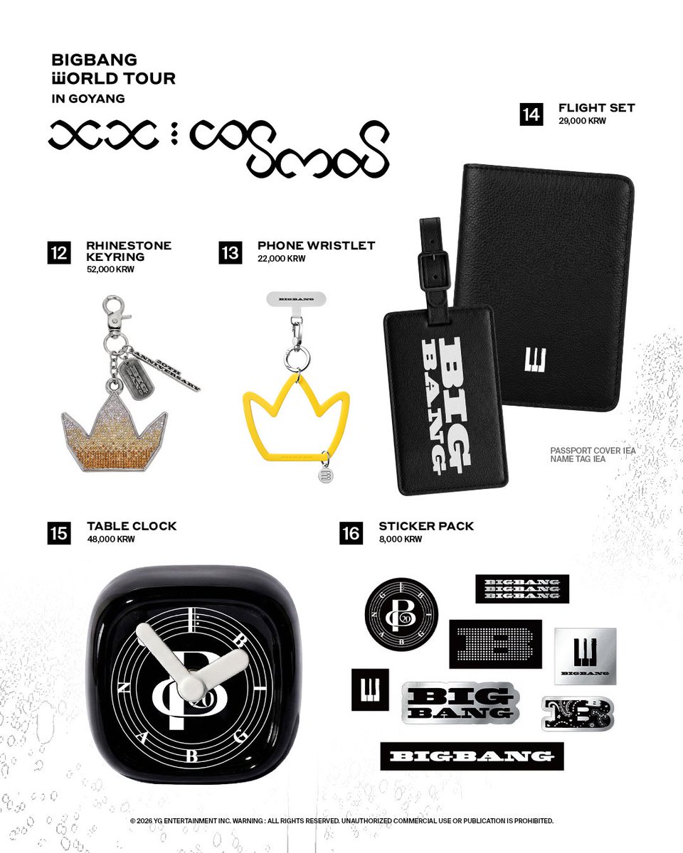 Claraatix's tweet photo. BIGBANG 2026 - 2027 World Tour XX : COSMOS Official MD

📅 PO DEADLINE: 13 AUG 6PM

1 USD to 1200 Won
Online preorder PO purchase
Domestic/WW address✅
Wise/Paypal✅
DM if interested ✅

#BIGBANG #빅뱅
#GDRAGON #지드래곤 #TAEYANG #태양 #DAESUNG #대성
#BIGBANG2026 #BIGBANG2027
#XX_COSMOS #COSMOS #BIGBANG_COSMOS
#VIP #BIGBANGMD
#kpop #kpopmerch #kr #korea #proxy #purchaseagent