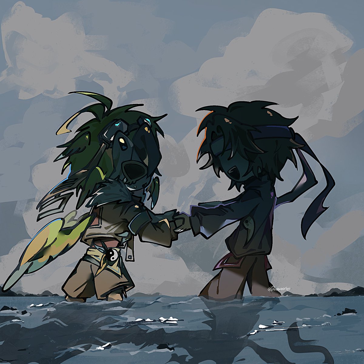 DaCrackinSISI's tweet photo. Let's do something really reckless #odysseyduo #wifiesfanart #parrotx2fanart https://t.co/B8k2rWBL2s