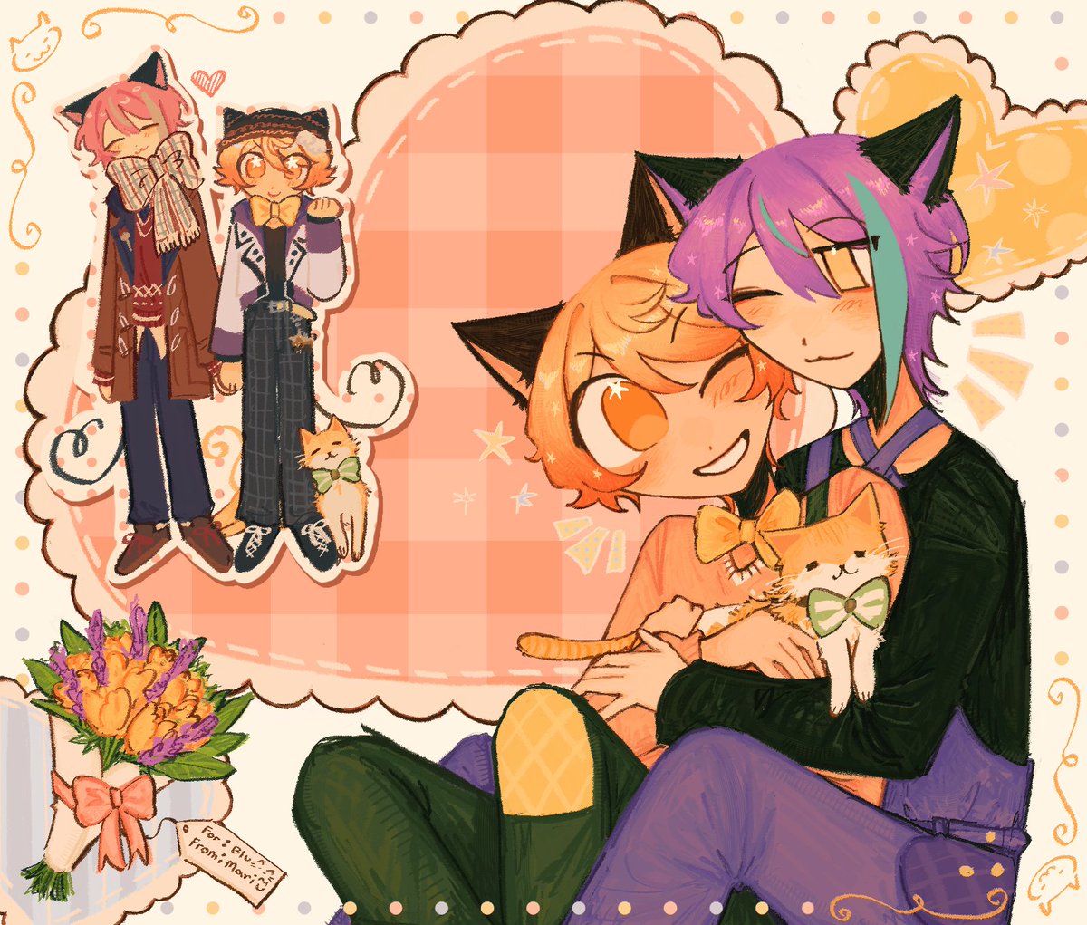 emunenenes's tweet photo. 🎈🌟 happy happy #12summertime !!!! heres my wonderful cat's gift for @kiminokaikisen !!!😁☺️Hi guess who it is🐈🐈‍⬛ https://t.co/uay8vePHOa