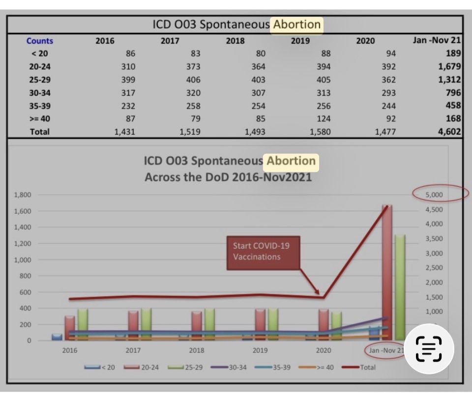 LTCTheresaLong's tweet photo. Remember when I found this in the Defense Medical Epidemiology Database and it was called a "glitch"...and senior medical leaders were harrassing pregnant servicemembers to "get vaccinated"!  BEYOND GROSS NEGLIGENCE!! https://t.co/5pIGKmp78D