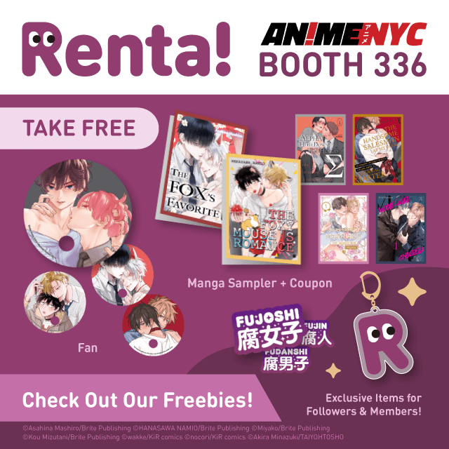 RentaMangaStore's tweet photo. 📢BIG NEWS📢
Some of you may already know—Renta! is coming back to AnimeNYC 2026! 🎉

Stop by Booth #336 to say hi, check out our freebies &amp; merch, and make some unforgettable AnimeNYC memories with us! ✨

More details here! 💕https://t.co/Btx6SAWnR7

#animenyc2026 #anyc2026 https://t.co/A9GP70q7zp