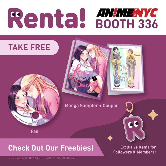 RentaMangaStore's tweet photo. 📢BIG NEWS📢
Some of you may already know—Renta! is coming back to AnimeNYC 2026! 🎉

Stop by Booth #336 to say hi, check out our freebies &amp; merch, and make some unforgettable AnimeNYC memories with us! ✨

More details here! 💕https://t.co/Btx6SAWnR7

#animenyc2026 #anyc2026 https://t.co/A9GP70q7zp