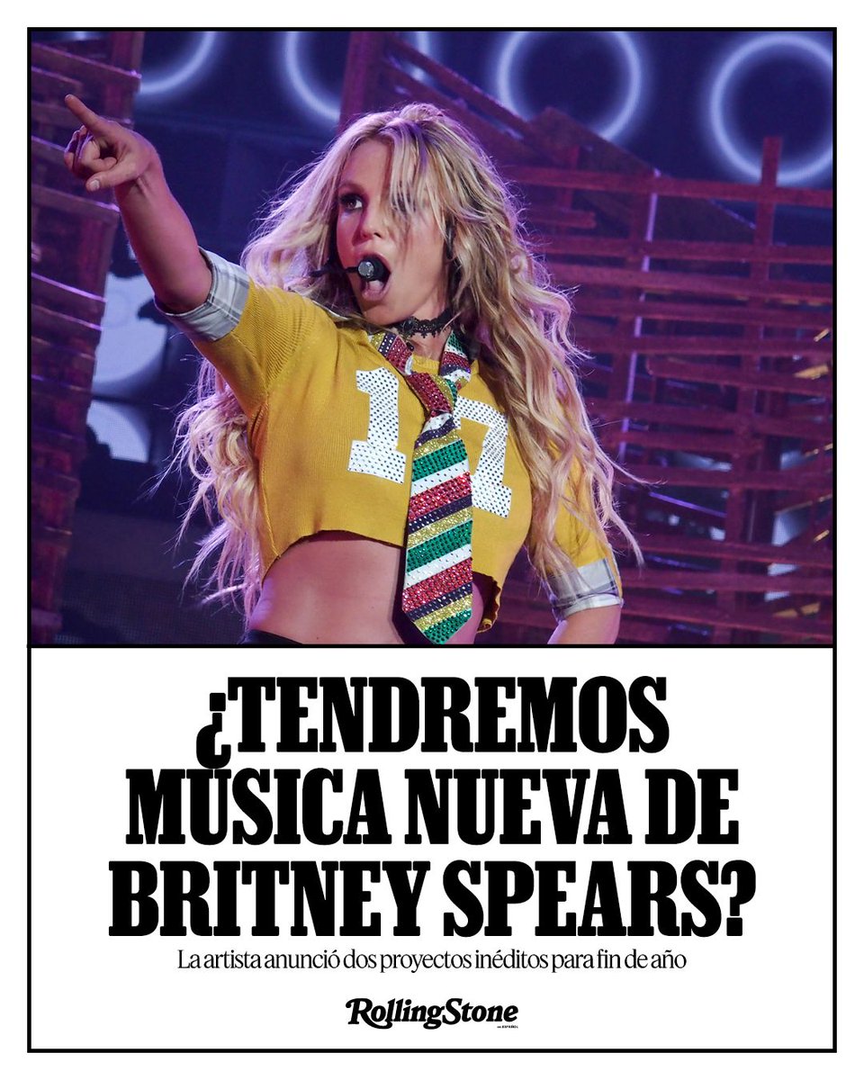 rollingstoneEE's tweet photo. 🎶 ¿Britney Spears está preparando su regreso musical?
La artista anunció dos proyectos inéditos que llegarán antes de que termine el año, despertando las expectativas sobre una posible nueva etapa en su carrera.
#BritneySpears #BritneyArmy #PopMusic
https://t.co/38uhdTBl68 https://t.co/jZ3bYj3gJJ