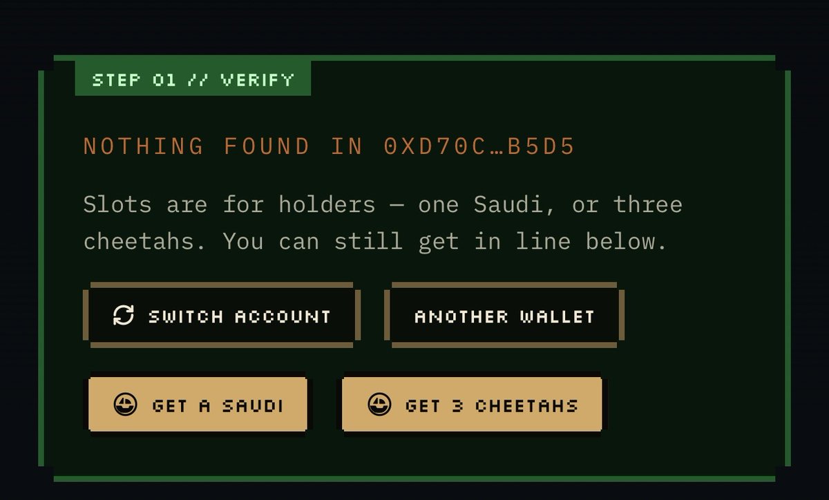 thee_samara's tweet photo. $2,330 possible?

>they already have a collection on Ethereum
>avq. price hot 2k in 2022
>Floor pumped 7x, because you needed to hold the old to get whitelisted for the new Saudis collection on Robinhood chain, with 5,555 supply

its 2022 all over again and  I’m here for the ride.

buckle up!
